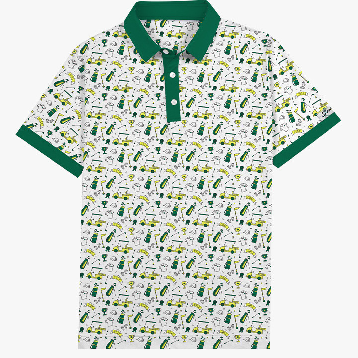 Custom Polo Shirt Golf Jersey 3D Digital Printing Deodorant Quick-Drying Summer Large Size Men's Sunscreen Men's Short Sleeve