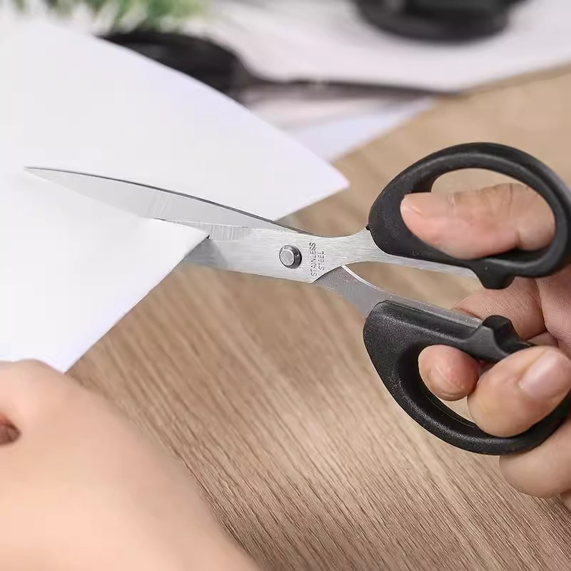Office scissors small size scissors small office use home use portable stainless steel paper cutting knife paper cutting scissors