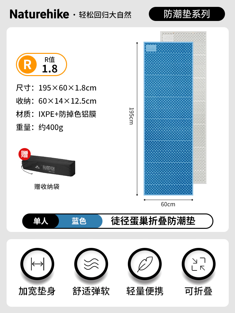 파란색 특대형 [두께 1.8cm] 수납 가방 증정