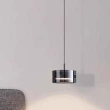 现代北欧简约卧室床头吊灯意式吧台蜡烛餐厅房间背景墙单头玻璃