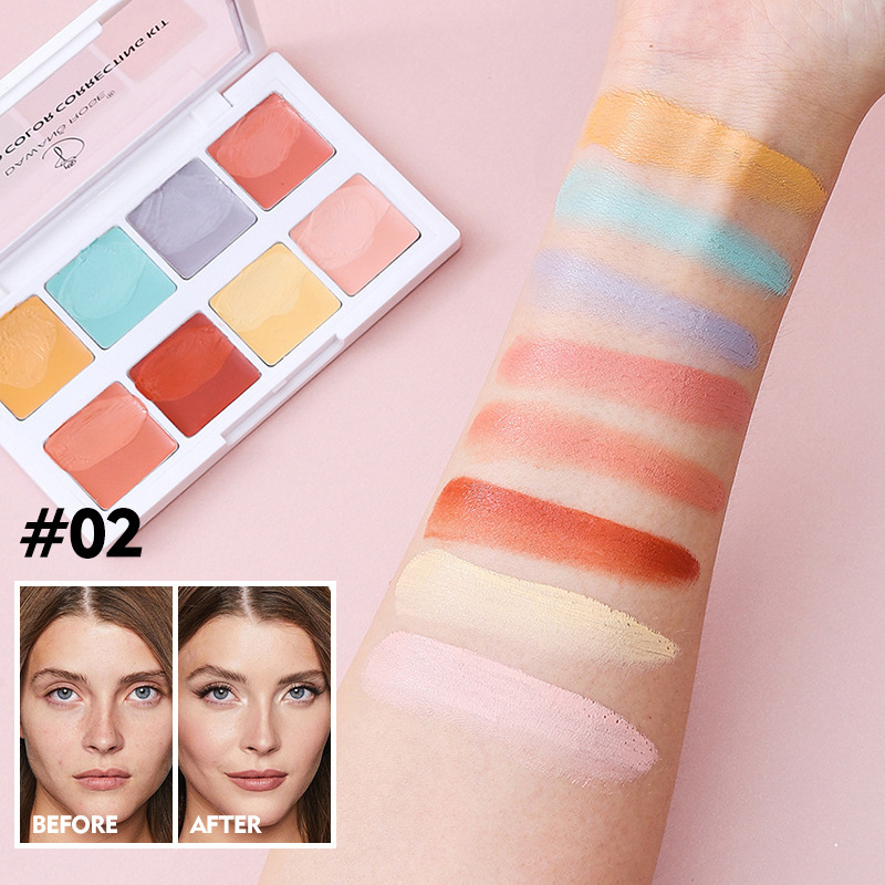 All-in-One-Make-up-Palette: Highlighter, Kontur, Concealer – für strahlende Haut. Kosmetik, Schönheit, Gesundheit._voghion.com