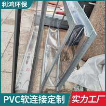 定制风机进出风口圆软连接PVC软接废气处理管道通风除尘软接排风