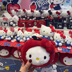 2025 新しいぬいぐるみ kt 猫ショルダー小銭入れかわいいソフトかわいいショルダーストラップ取り外し可能工場直接販売卸売