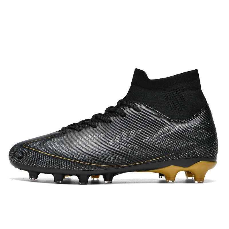 Zapatos de Fútbol de Caña Alta TF de Caucho Ligero para Césped Artificial y Tierra Dura