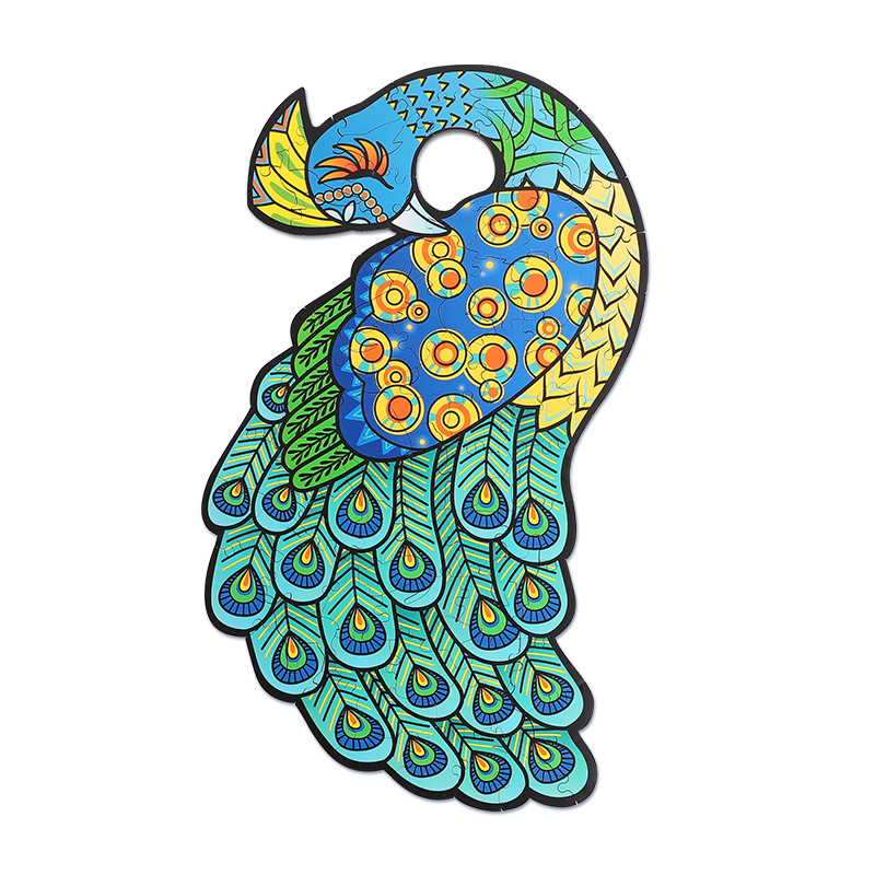 La educación temprana juguetes rompecabezas especial en forma de animal creativo divertido rompecabezas de madera niños juego de los niños regalo de cumpleaños