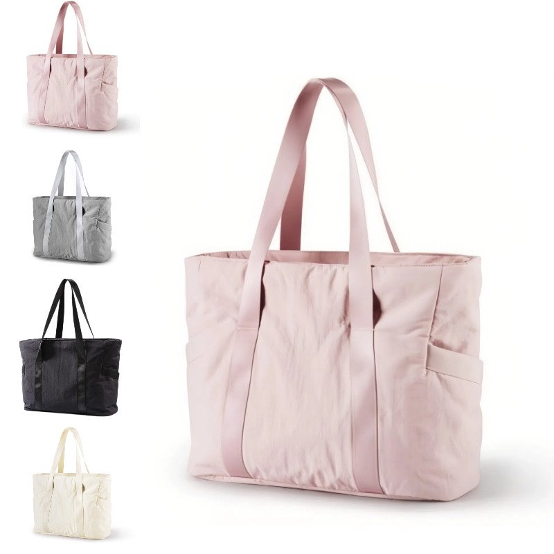 New Women's Handbag, Large Shoulder Bag with Top Handle and Yoga Mat Clip, Suitable for Gym Storage