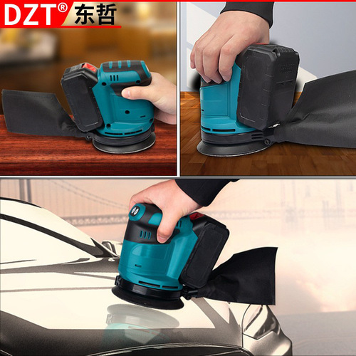 Best Selling Cordless Random Orbital Sander Lithium Battery Polisher 125mm Sanding Disc Polisher Woodworking Grinder 3-Speed Adjustable