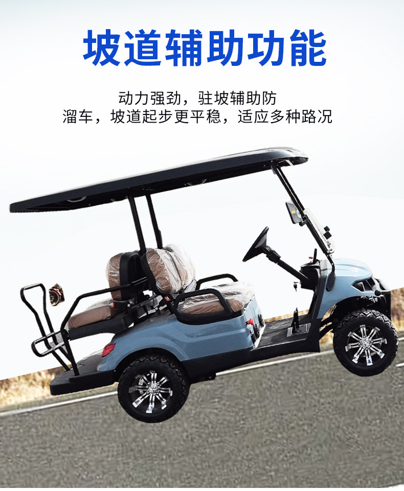 Electric Golf Cart 2-10 Seats Export Hotel Reception Sightseeing Car Four-Wheel Scenic Tourist Golf Cart