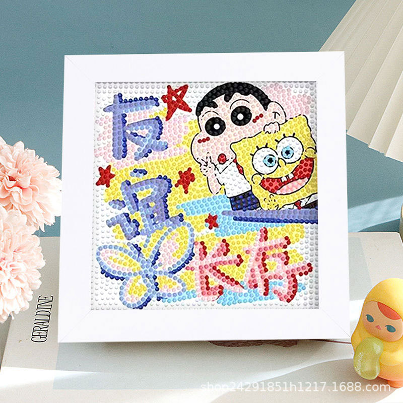 Lápiz pequeño nuevo marco de cinta de diamante hecha a mano diy para enviar a amigos y hermanas parejas de regalos de cumpleaños para curar texto