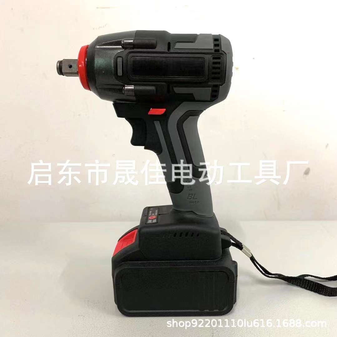 锂电充电扳手冲击汽车脚手架子工木工专用电动扳手套筒风炮