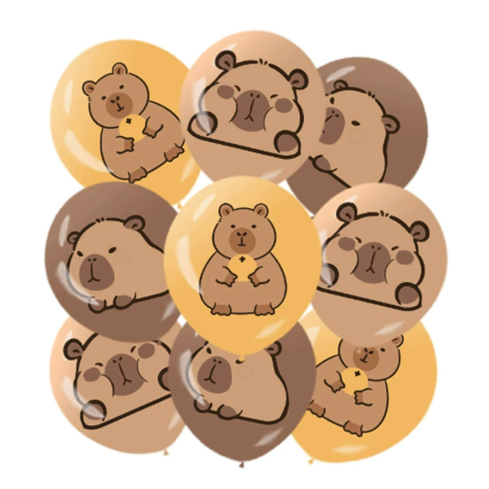 Хит продаж! Новый продукт: латексный шар в форме капибары, украшение для вечеринки в виде животного.