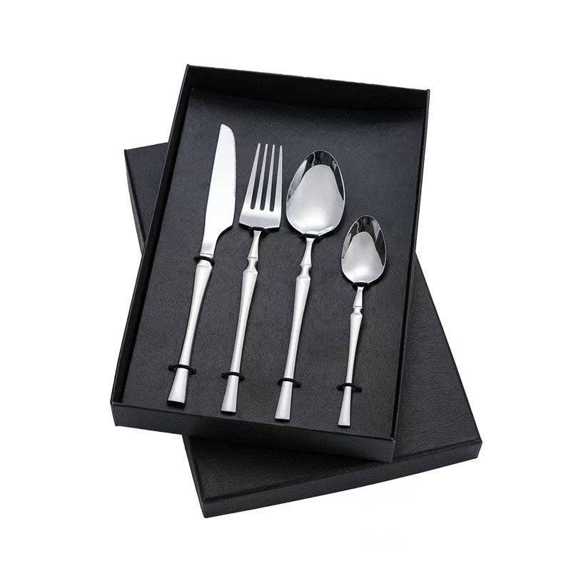 Trans-border Amazon Xiaoman cintura juego de vajilla de acero inoxidable hotel comida occidental cuchillo tenedor cuchara caja de regalo bistec cuchillo tenedor cuchara