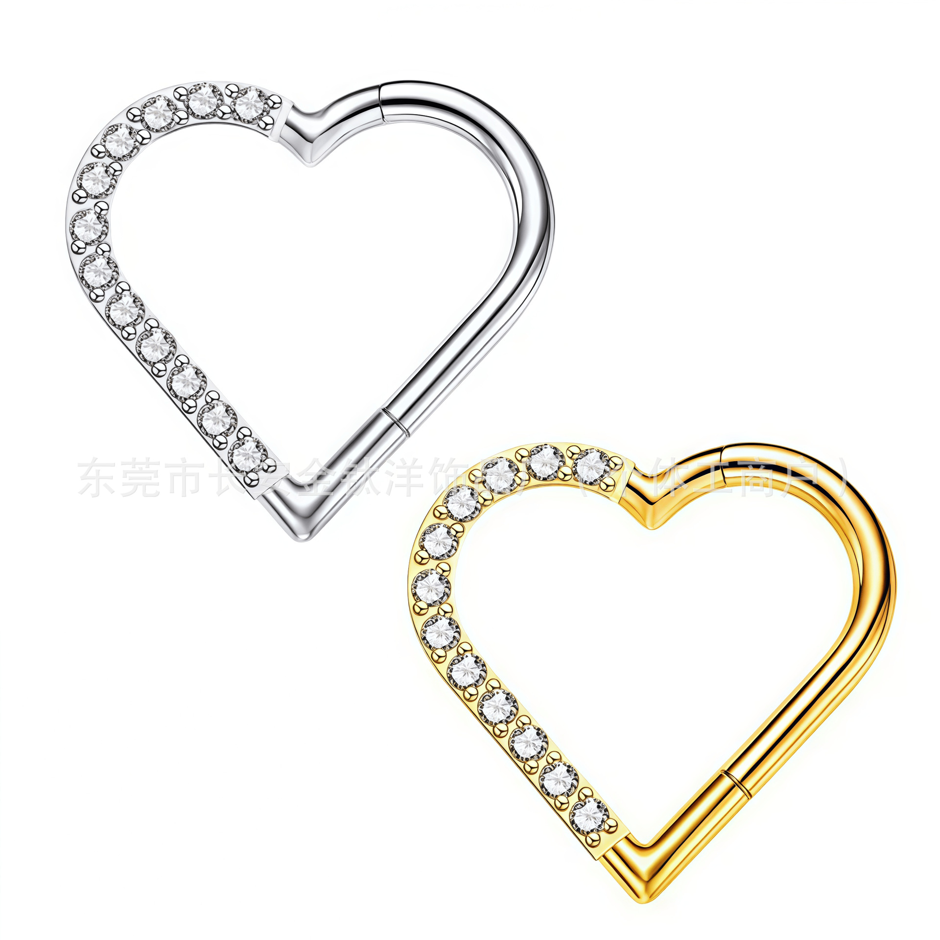 Pointed titanium steel lip stud product view