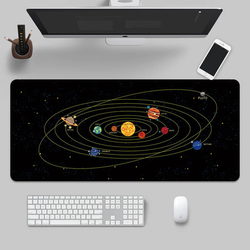 Espacio universo planeta grande mouse pad de gran tamaño personalizado juego ordenador portátil Oficina Creativa estera la tabla