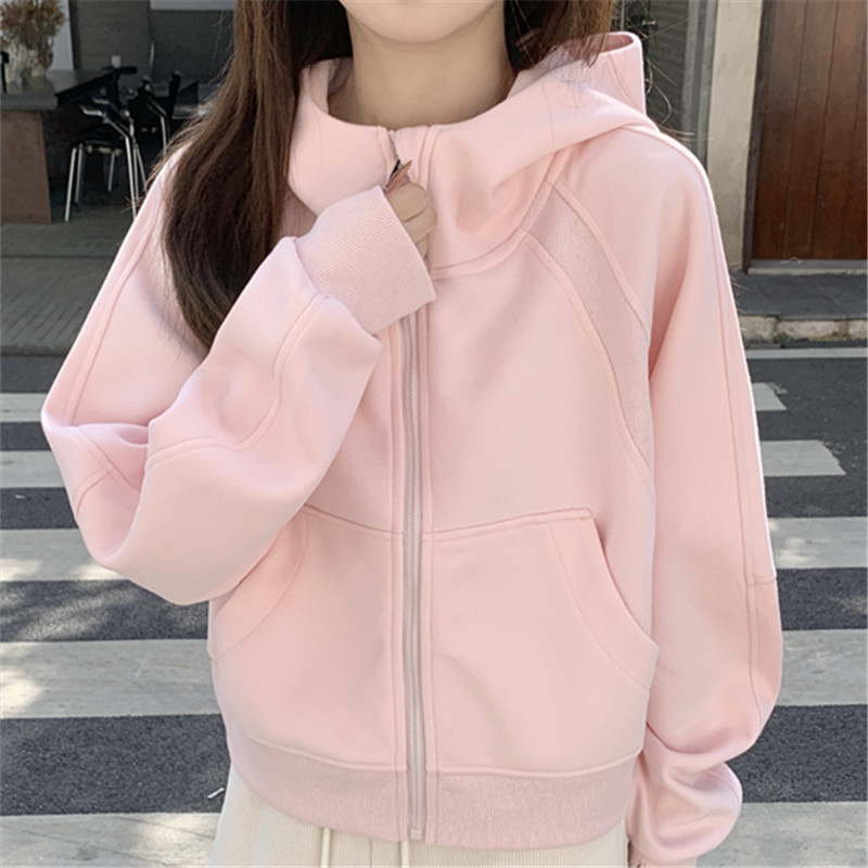 连帽卫衣外套女2025新款春秋款宽松休闲百搭薄款开衫拉链运动上衣|undefined