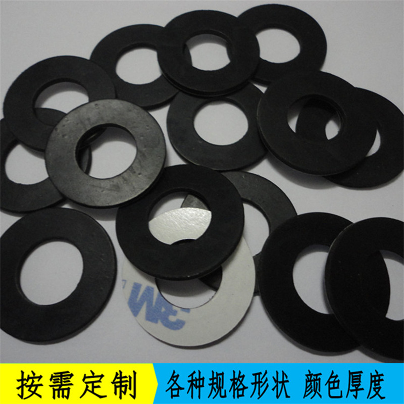 环保密封橡胶垫圈防尘磨砂雾面防滑硅胶脚垫单双面背胶硅橡胶介子