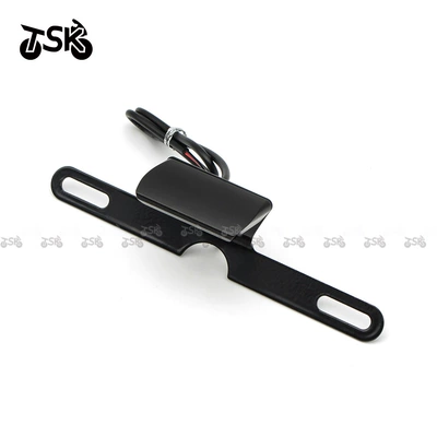 Applicable Honda, Kawasaki, Yamaha, Ducati, BMW, Suzuki motorcycle modified car license plates (License plate lamp) - black
