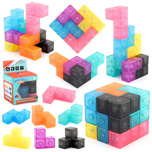 Source Factory Magnetic Building Blocks Rubik's Cube Building Blocks Three-dimensional Magnetic Rubik's Cube Thinking Logic Intelligence Rubik's Cube