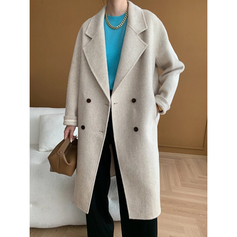Sinnan's Favorite Design: Silk, Camel Wool, and Wool Double-Sided Coat, New Model for Autumn/Winter 2026, Sn6131