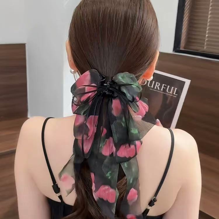 1#나비 인기 원단 & 포니테일 클립