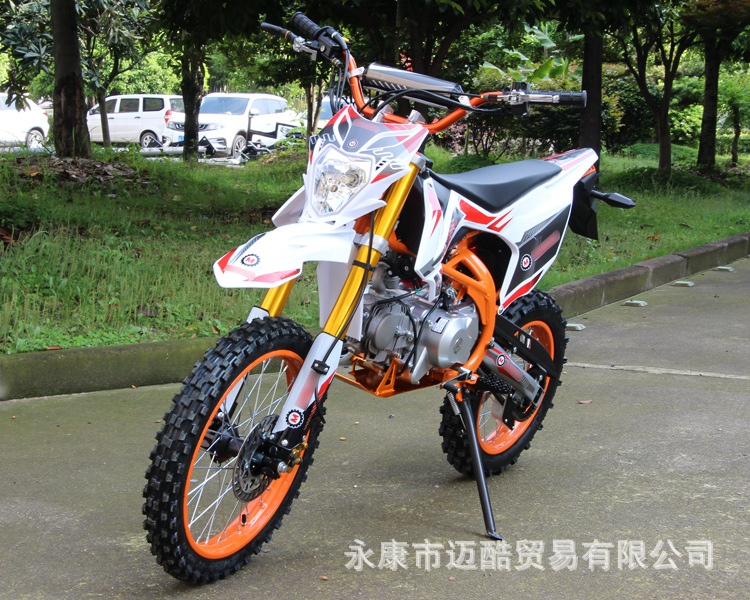 Motorcycle 125Cc Off-Road Mountain Bike, Mid-High Performance Competition Bike, Venue Off-Road Two-Wheel Racing Fuel-Powered Adult Vehicle