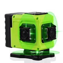 跨境新款私模12线3D绿光激光水平仪迷你型高精度高亮度 水平/垂直