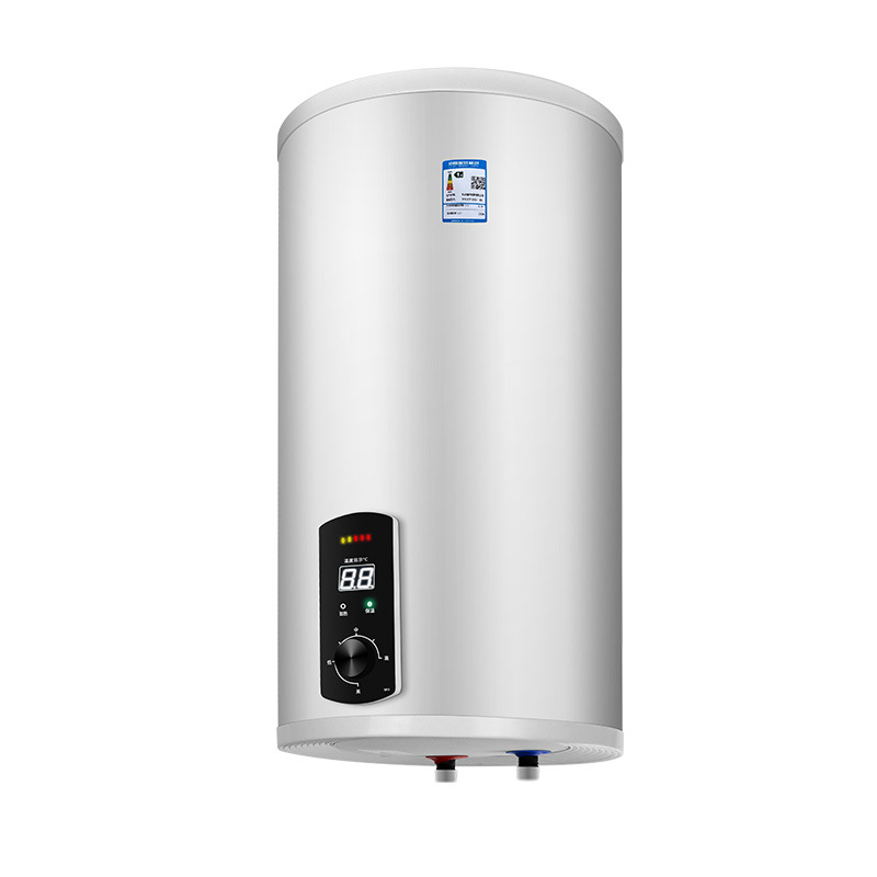 Pantalla digital vertical construida barril de pared eléctrica 2200W almacenamiento de agua calentador de agua eléctrico para baño de calor rápido doméstico de primera clase eficiencia energética