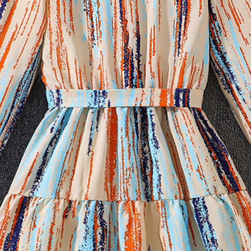 Mädchen Midi Kleid Mit Batikmuster Für Den Herbst_voghion.com