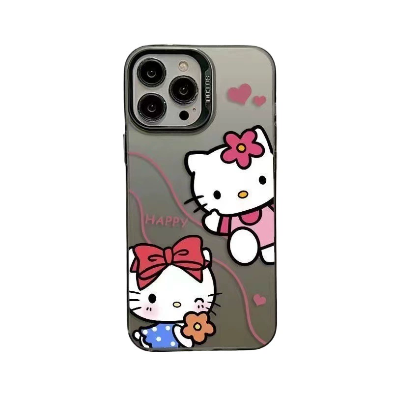 Hello Kitty, совместимый чехол для iPhone 15 Pro, матовый милый чехол, 14 Pro Max, 12