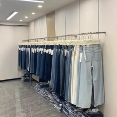女性用テンセルワイドレッグジーンズ2025夏フロアレングス薄いスーパーソフトルーズスリミングドレープハイウエストストレートパンツ