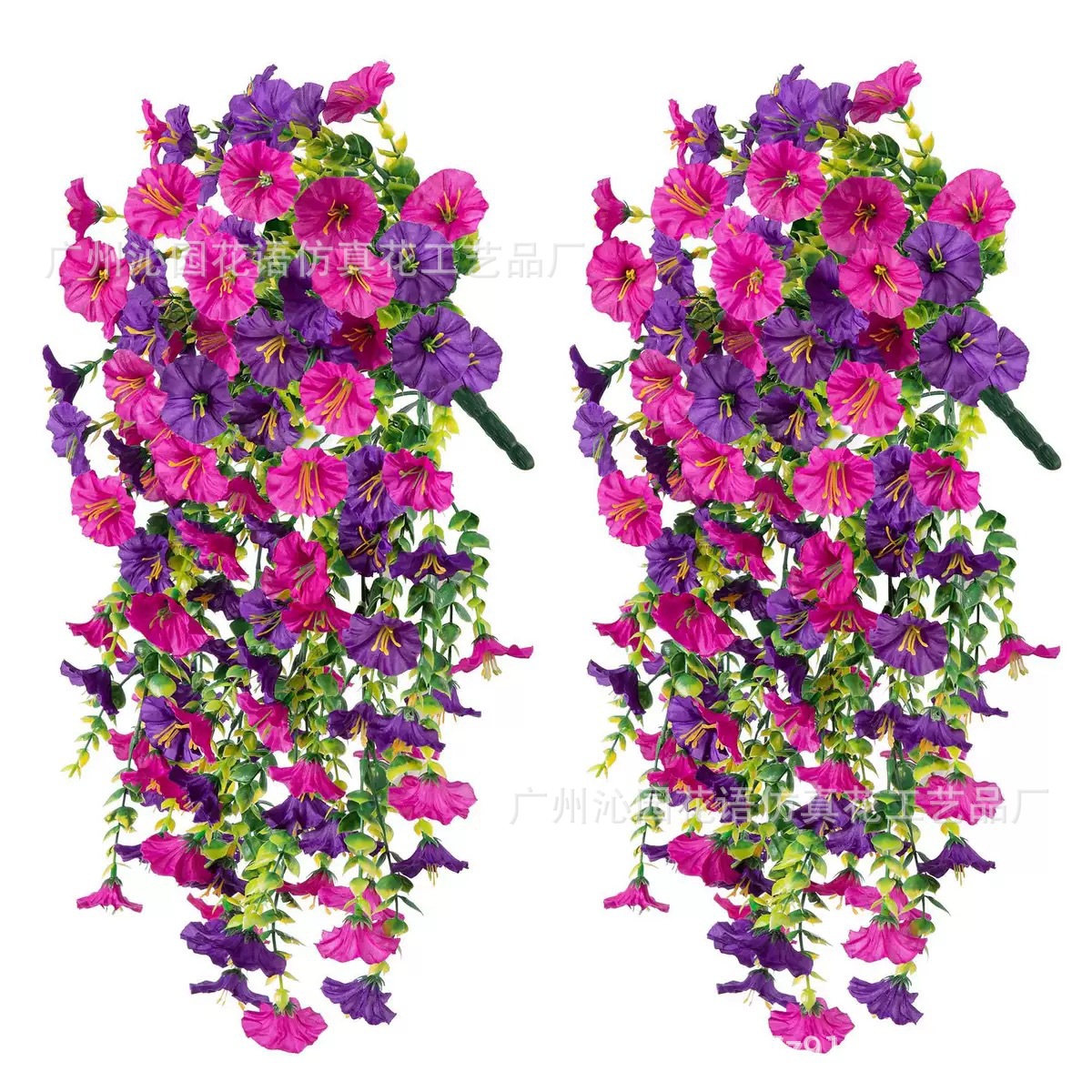 국경 간 시뮬레이션 꽃 아마존 유칼립투스 나팔꽃 등나무 벽 교수형 홈 웨딩 안뜰 야외 정원 장식