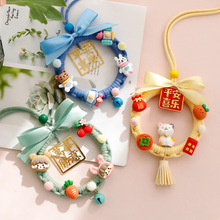 网红汽车挂件后视镜车内吊饰平安喜乐毛线编织手工diy材料包礼物