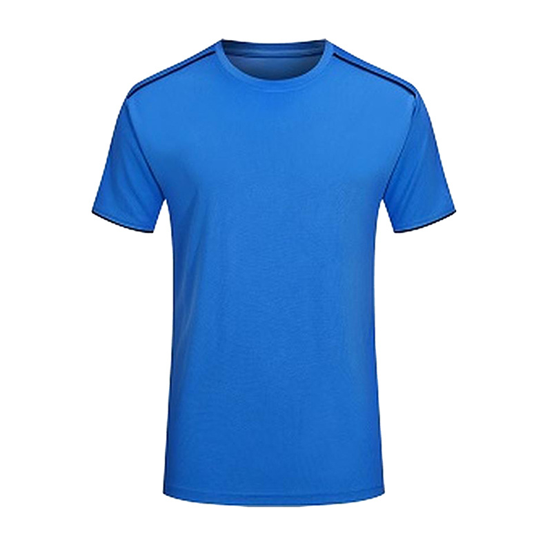 Uniforme de clase de deportes de cuello redondo Uniforme de equipo Uniforme de grupo Camisa publicitaria Camisa electoral Camiseta de manga corta de secado rápido Ropa de trabajo personalizada