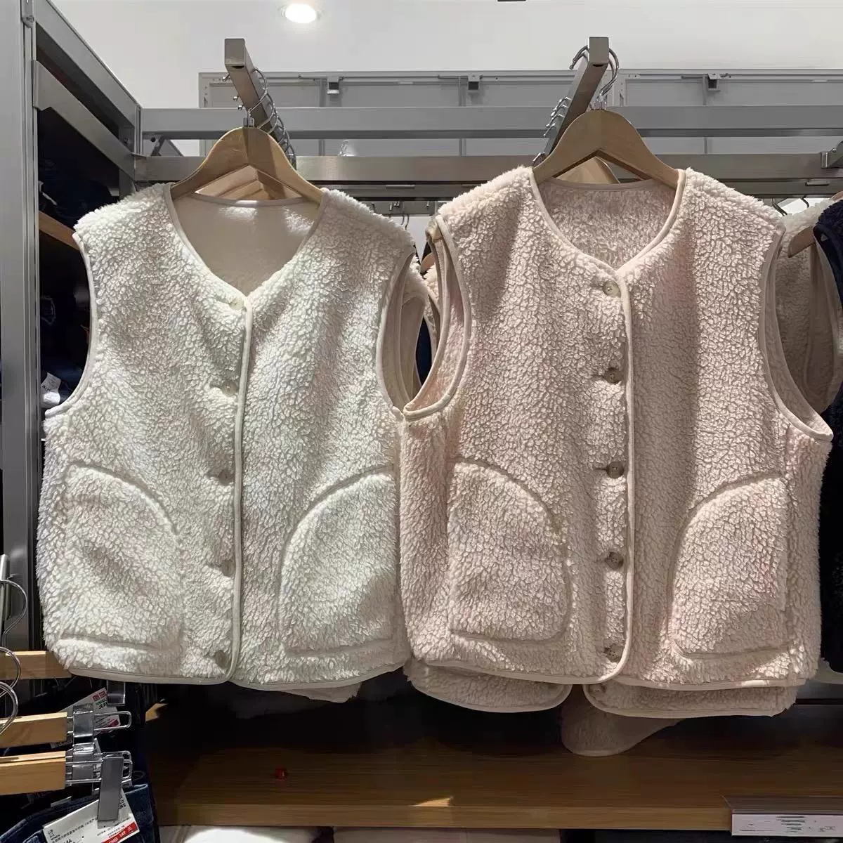 Дневной одиночный осенний и зимний женский повседневный имитация кашемира кашемир жилет с флисом жилет без рукавов женский W477057