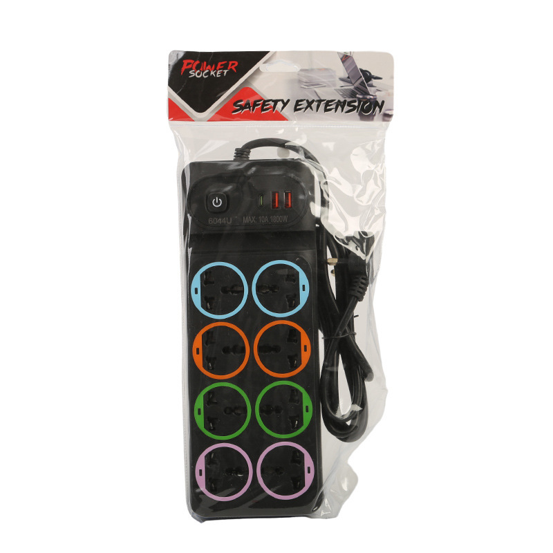 Reino Unido Venezuela Gambia Noruega Cuba 2USB + 1Type-c Embalaje neutro blanco y negro Anillo de color