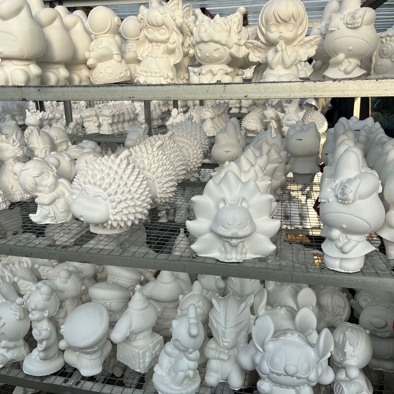 ネット赤爆金diy卸売り石膏人形立体漫画彩色塗装公園出店メーカー直販白胚|undefined