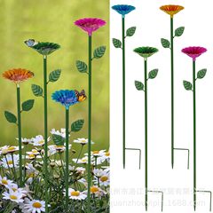 国境を越えた電気商の花の小さい緑の葉のミツバチは水器の蝶のハチドリの花園のプラグインの庭に装飾の現物を挿し込みます。