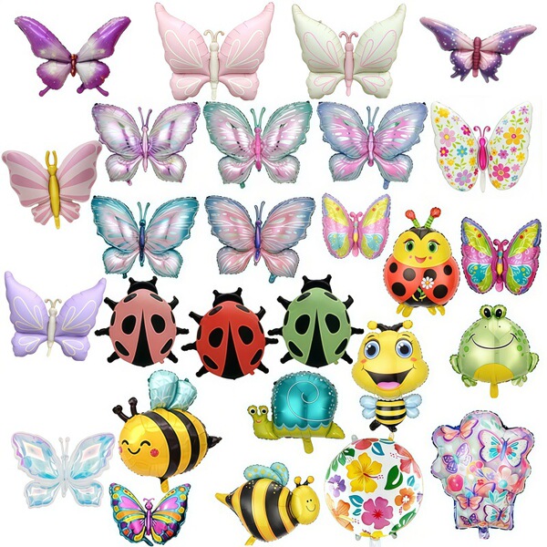 New Butterfly Balloon Bee Ladybug Beetle Aluminum Film Balloon BEE…