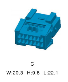 LX8146G-0.7-21 connector plastic shell