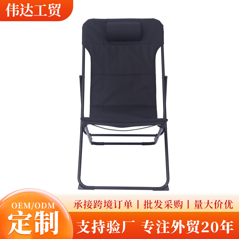 Silla de playa al aire libre silla plegable de camping portátil silla de pesca sillón reclinable para acampar sillón reclinable para el almuerzo simple