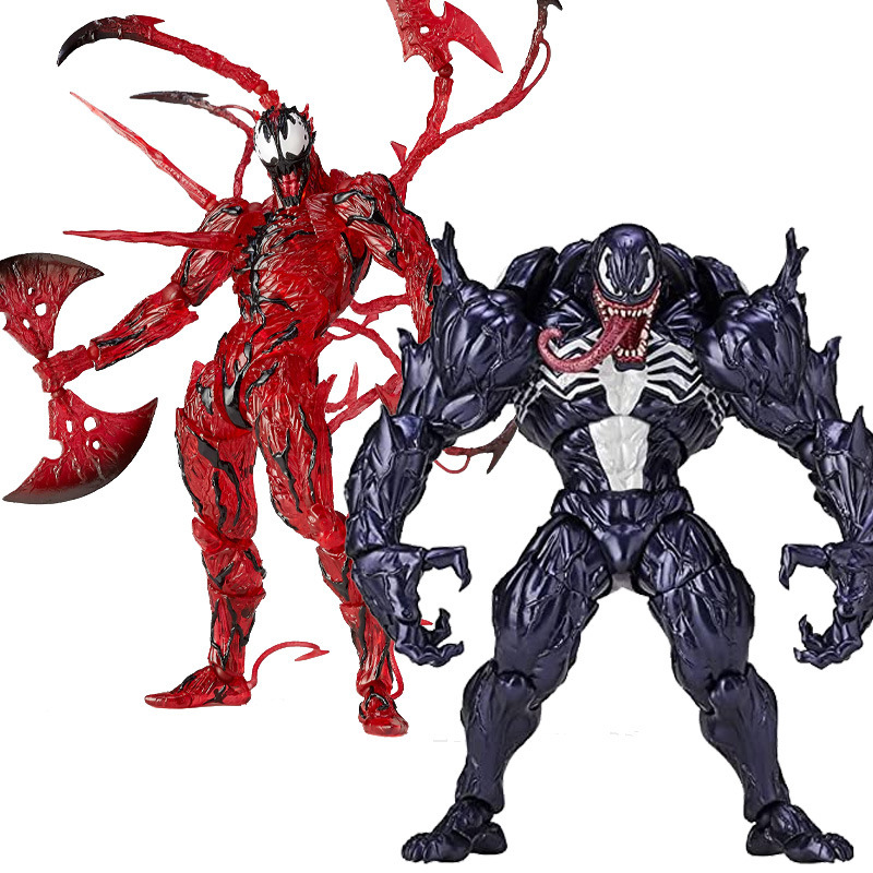 Venom 2 Joint Movable Hand Model Ornaments Yamaguchi Red Venom Massacre Spider-Man Hand Model 6 Inch