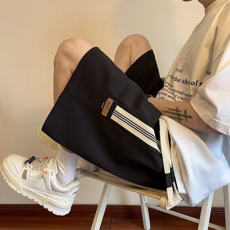 Pantalones cortos deportivos de baloncesto de estilo americano, pantalones de tendencia de verano delgados, pantalones casuales de oversize para correr.