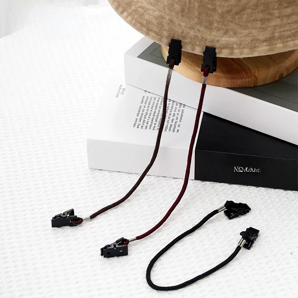 Windproof Rope Travel Hat Strap, Convenient Hat Clip, Glasses Hanging Chain, Glasses Cord, Neck Strap, Hat Strap Clip, Available for Wholesale