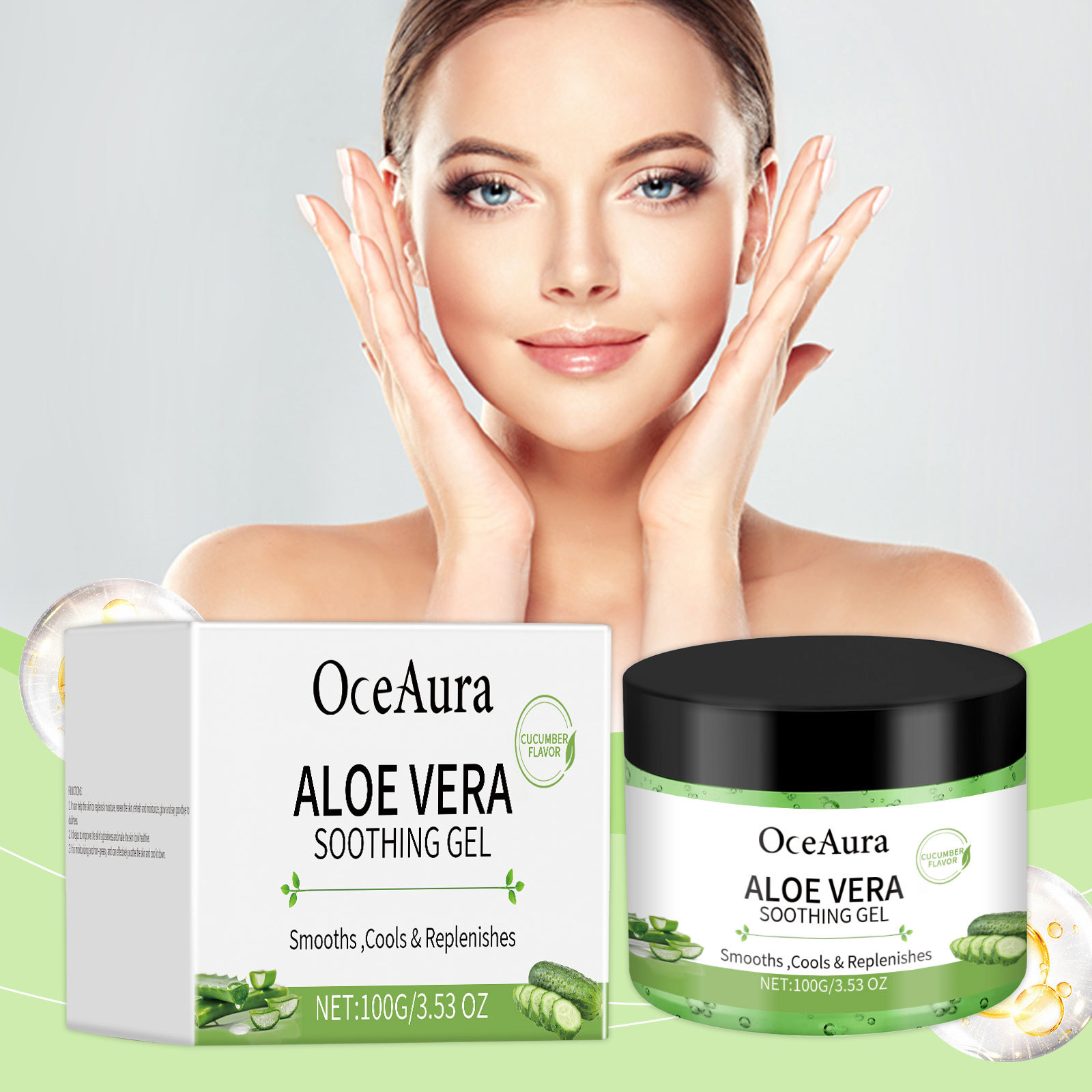 OceAura Moisturizing cool medical nutritious refreshing aloe vera…
