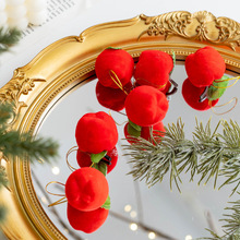 圣诞泡沫红色小苹果挂件圣诞小树装饰小挂件红果装饰