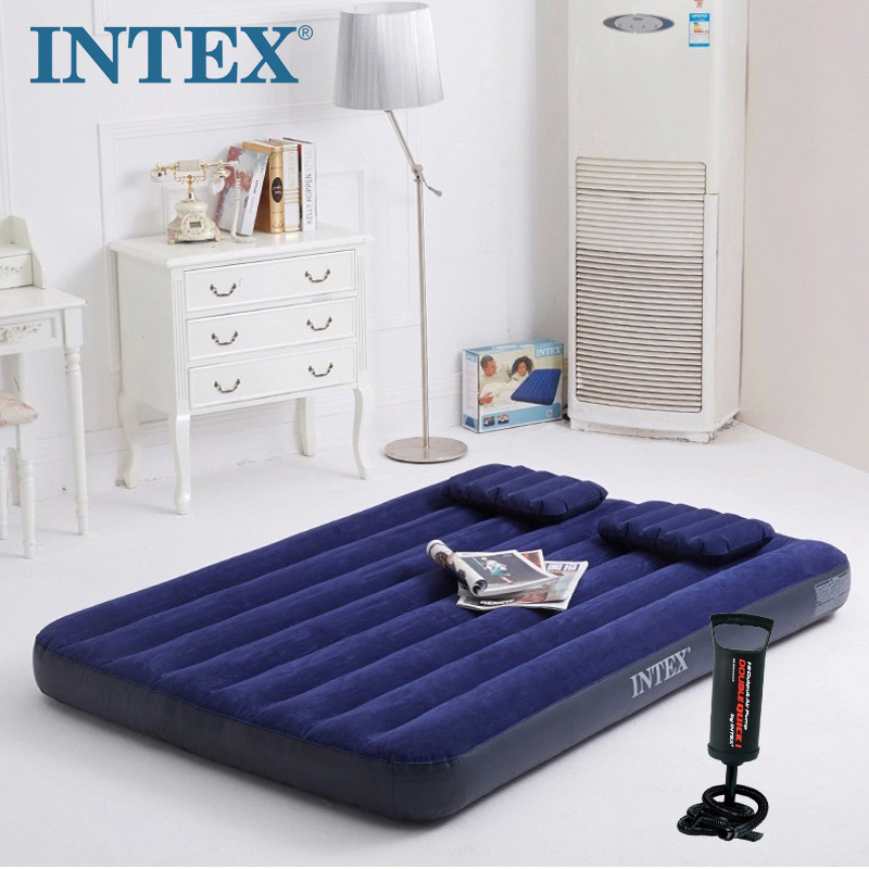 Same-Day Delivery Intex Inflatable Bed, Extra-Large Double Air Mattress, Thickened Air Bed, Nap Tent Bed 64765