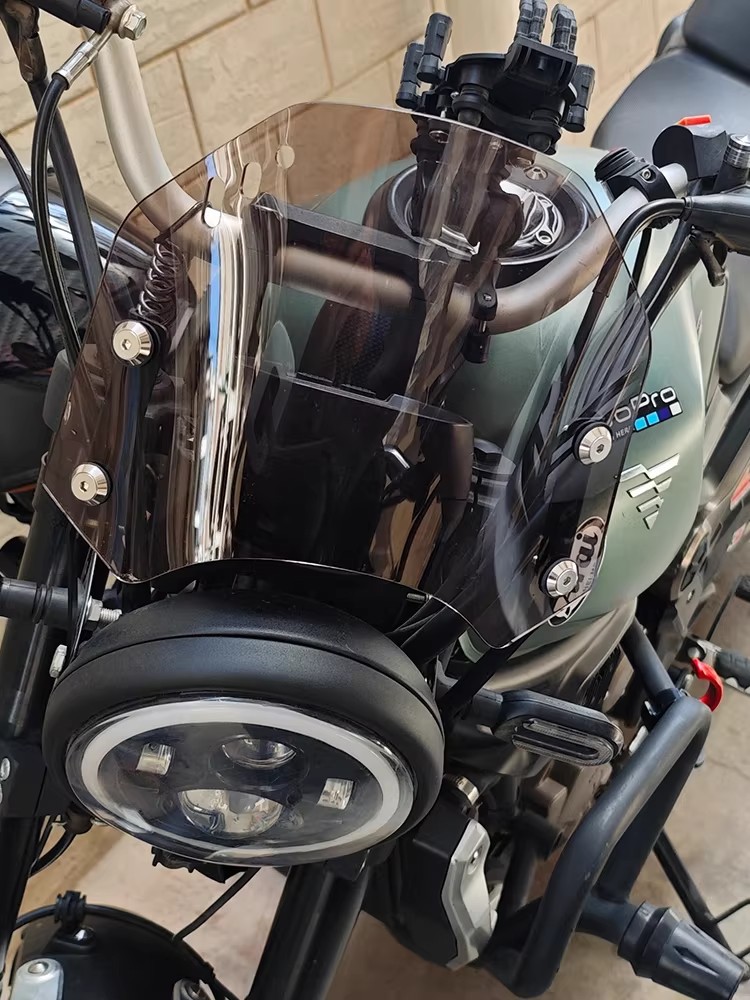 Suitable for Haojue Tr300 Front Windshield, Wuji 300Ac, Triumph 250, Honda 190Tr Small Windshield Accessories