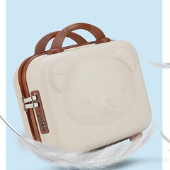 14寸小熊手提箱批發伴手禮小型帶密碼鎖迷你行李箱收納化妝箱禮盒