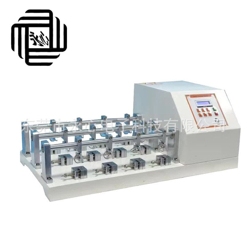 热销皮革耐挠试验机 皮料革料布料耐折性测试机 6 组耐折检测设备