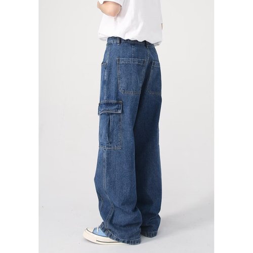 2025 trendy fish-scale AliExpress seasonal new American retro loose casual work pants
